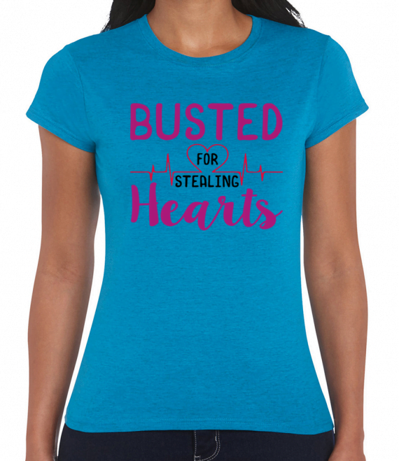 Busted For Stealing Hearts T-Shirt