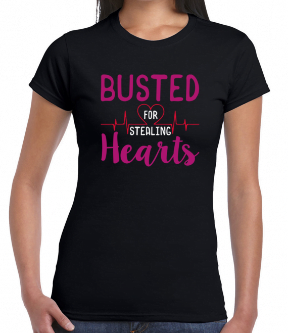 Busted For Stealing Hearts T-Shirt