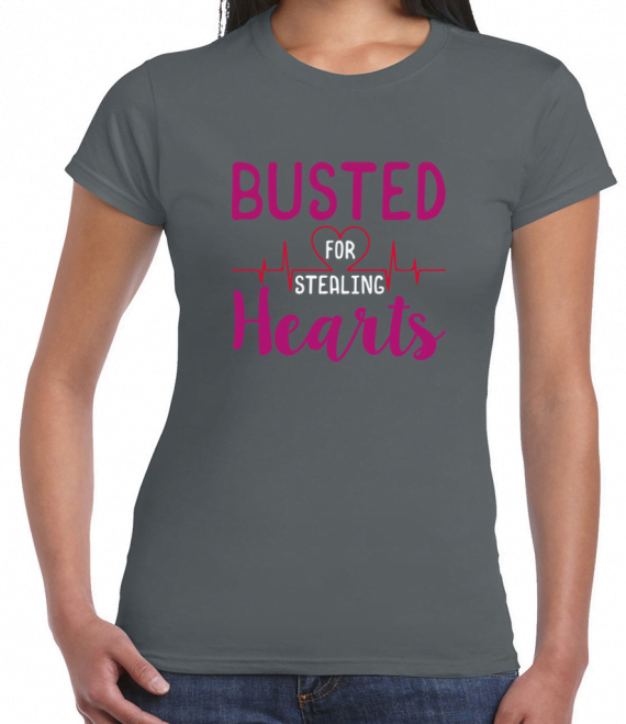 Busted For Stealing Hearts T-Shirt