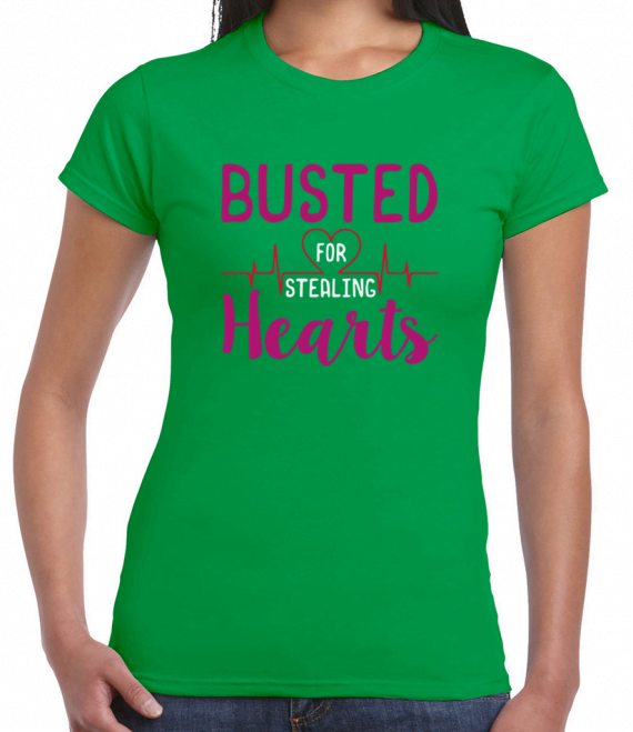 Busted For Stealing Hearts T-Shirt