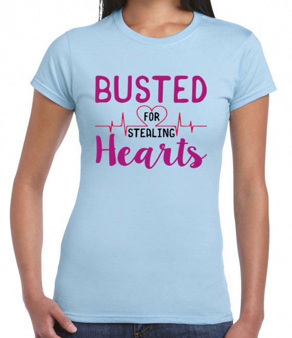 Busted For Stealing Hearts T-Shirt