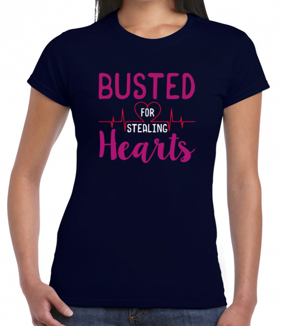 Busted For Stealing Hearts T-Shirt