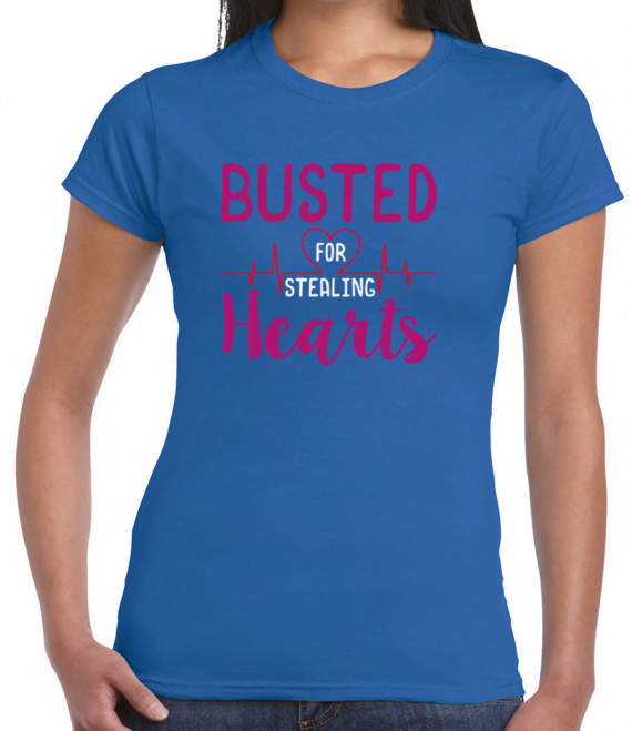 Busted For Stealing Hearts T-Shirt