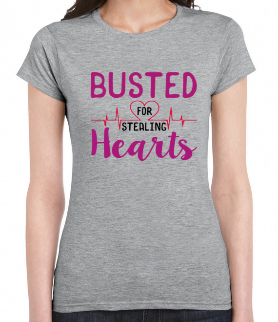 Busted For Stealing Hearts T-Shirt