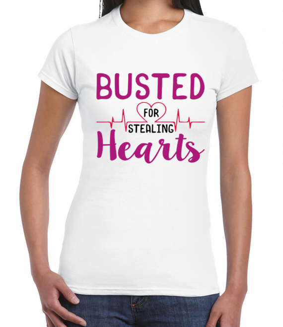 Busted For Stealing Hearts T-Shirt